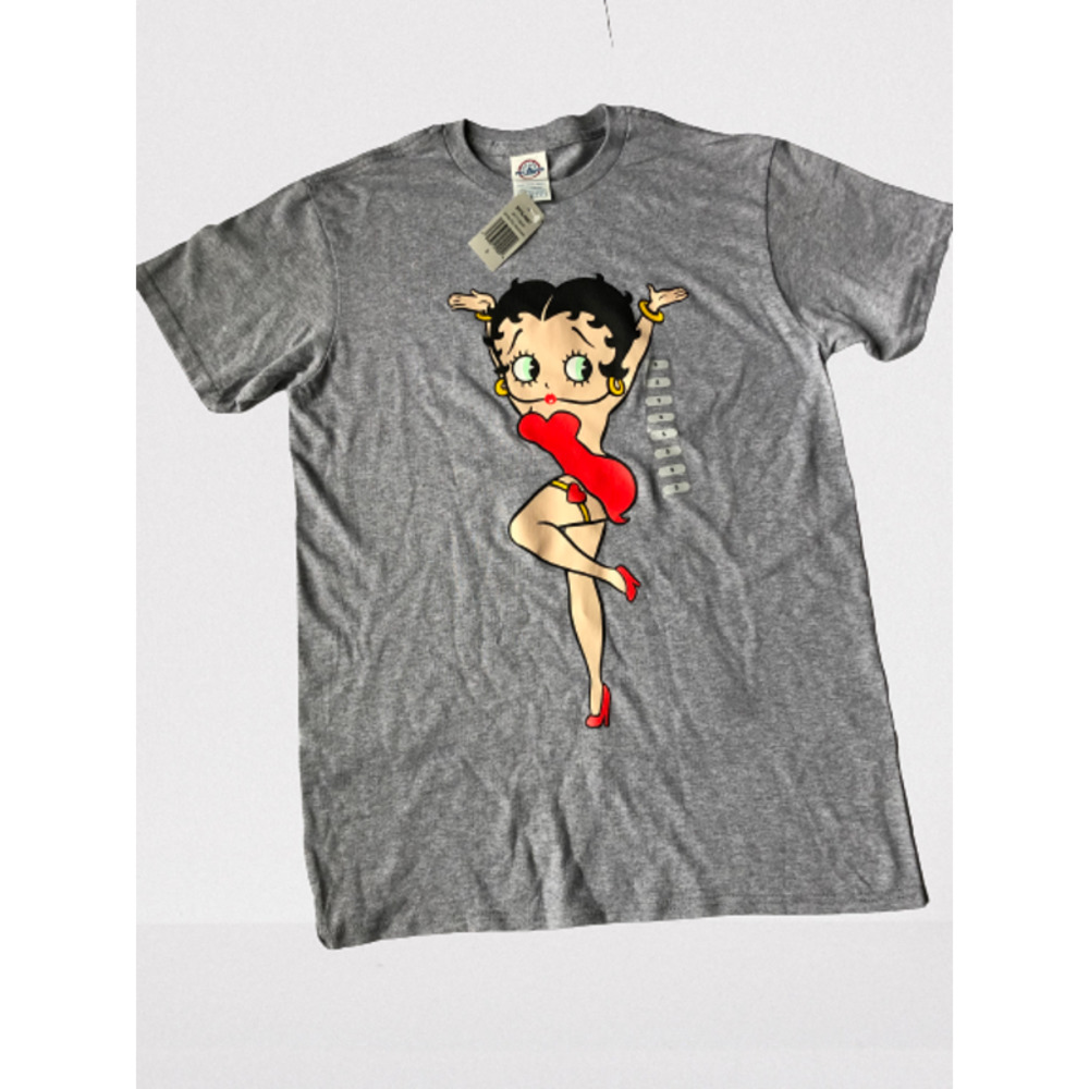 Betty Boop T-Shirt, Unisex, MULTIPLE SIZES, Gray
